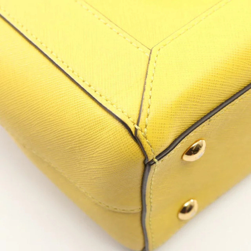 Mcm Leather Handbag Yellow - Picture 7 of 10